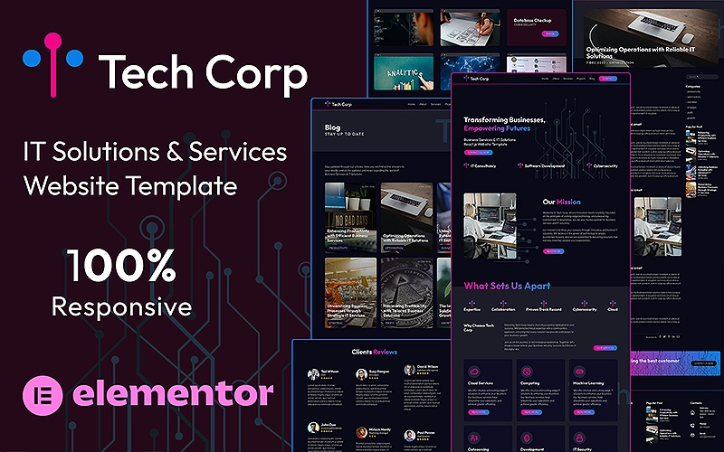 Tech Corp - Elementor Kit for Digital Business Services and IT Software Wordpress Template | Premium Website Templates & Themes | Travolgi Themes Tech Corp - Elementor Kit for Digital Business Services and IT Software Wordpress Template | Premium Website Templates & Themes | Travolgi Themes